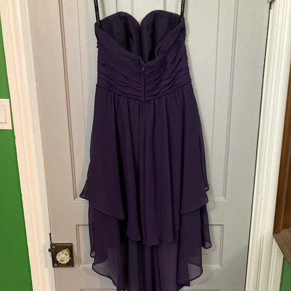Eggplant Alfred Angelo Bridesmaid Dress - Picture 2 of 3